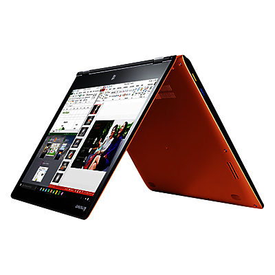 Lenovo YOGA 700 Convertible Laptop, Intel Core i7, 8GB RAM, 128GB SSD, 14  Full HD Touch Screen Clementine Orange